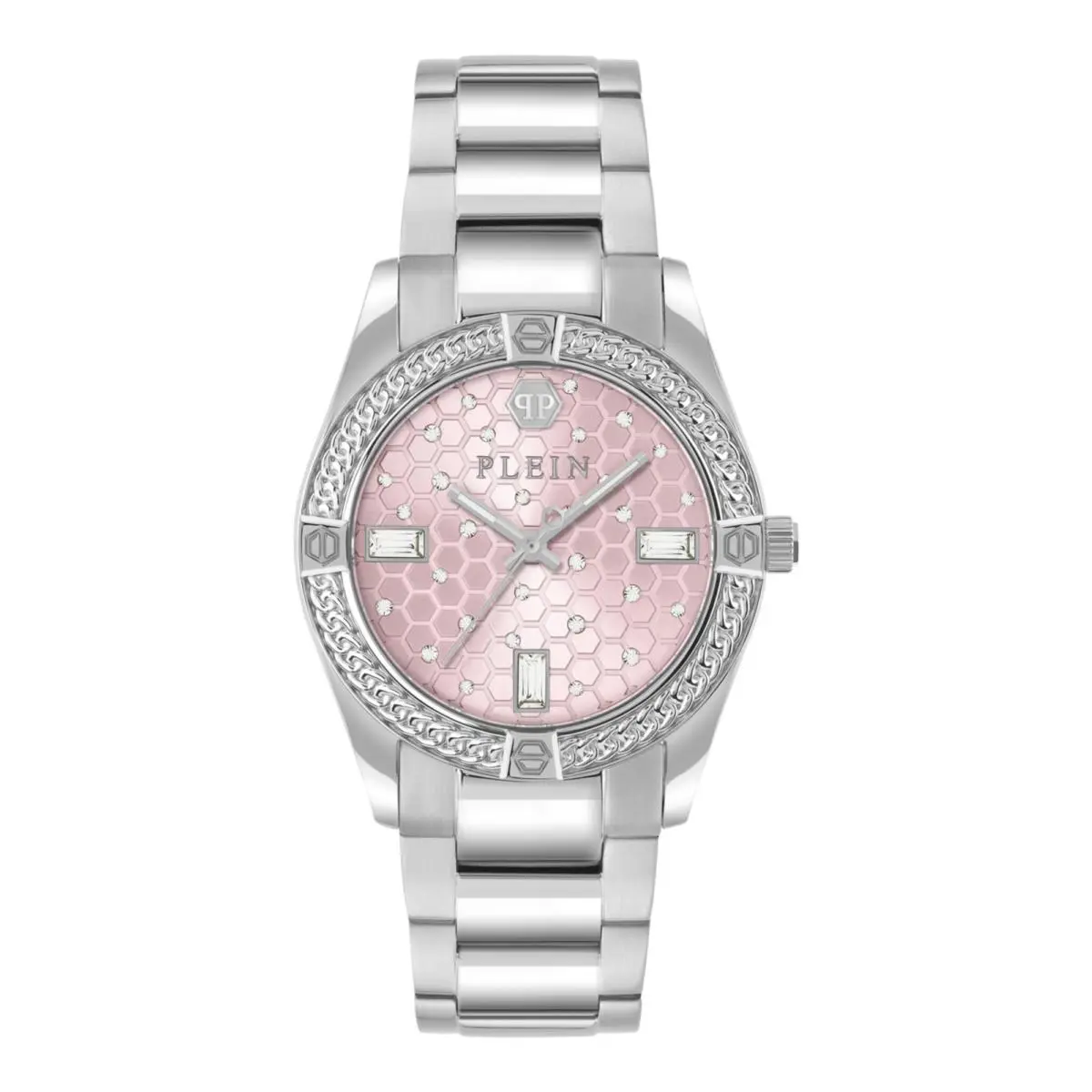 Philipp Plein Womens Stainless Steel 36mm Bracelet Fashion Watch