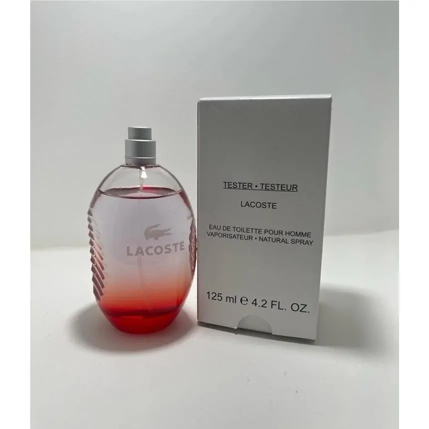 Lacoste Red 4.2oz Edt Spray For Men As Shown