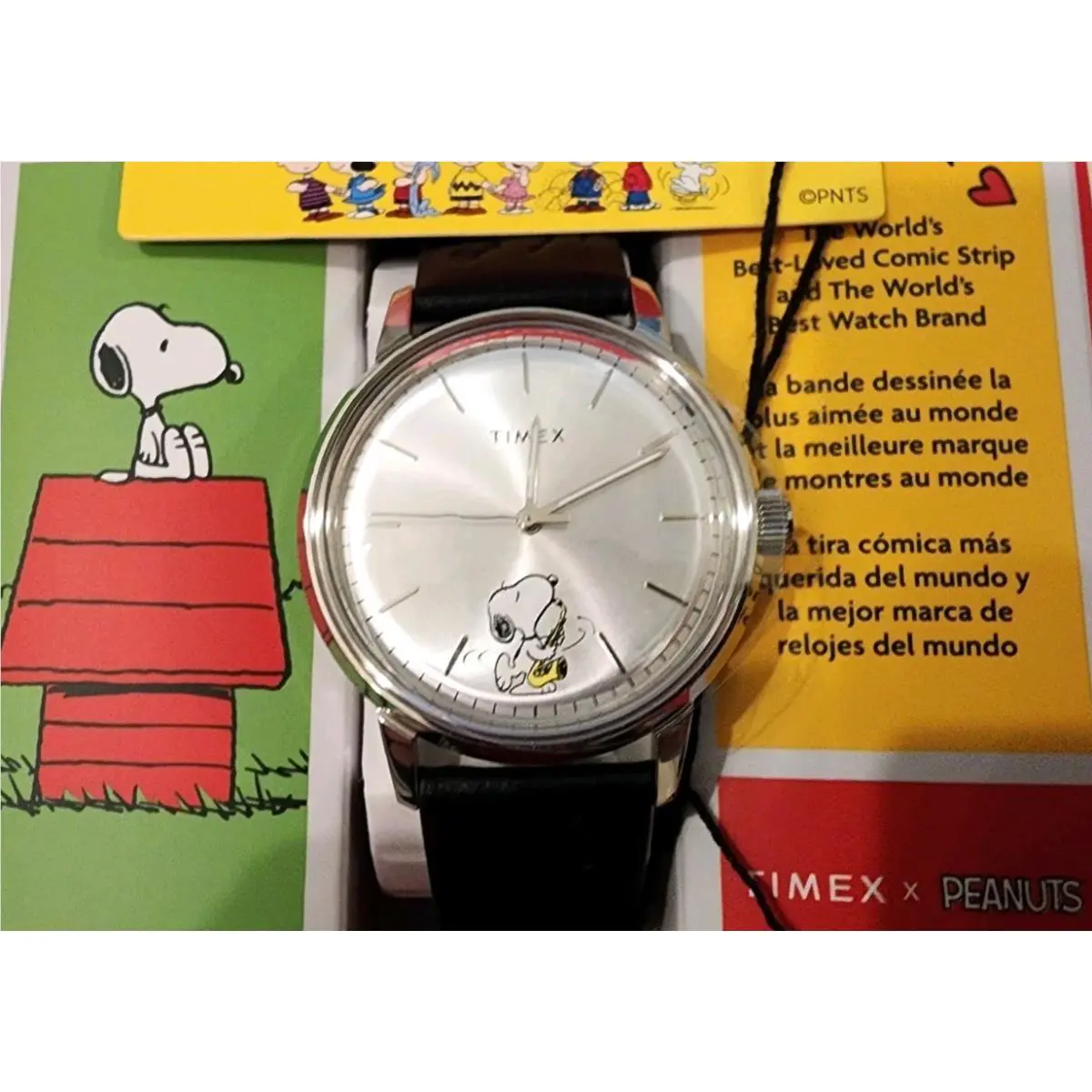 Timex Mens Automatic Watch Peanuts Marlin Saxophonist TW2W68800