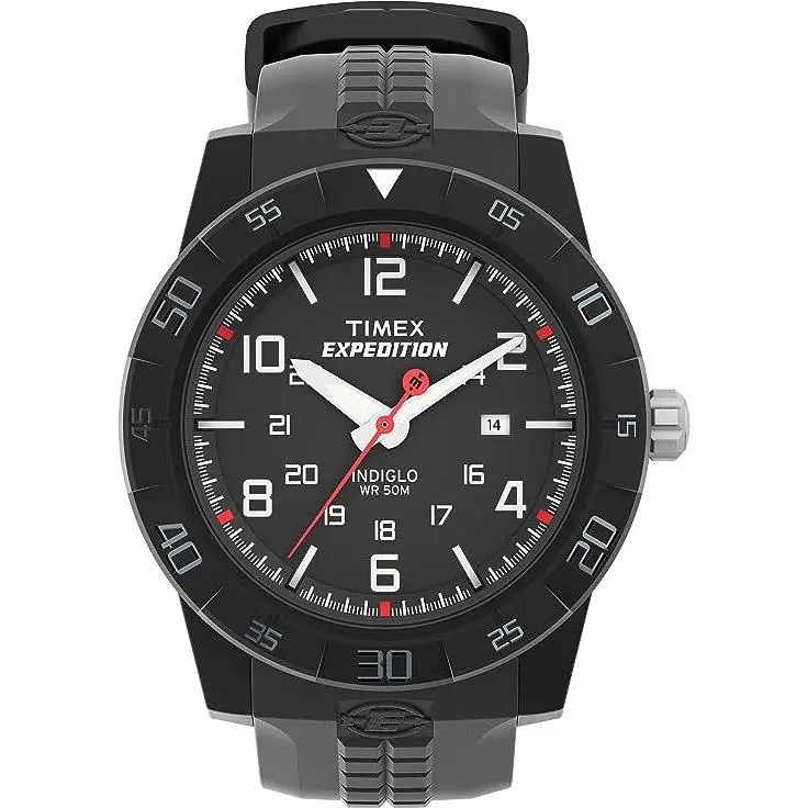 T49831 Men`s Expedition Rugged Core Black Resin Strap Watch by Timex