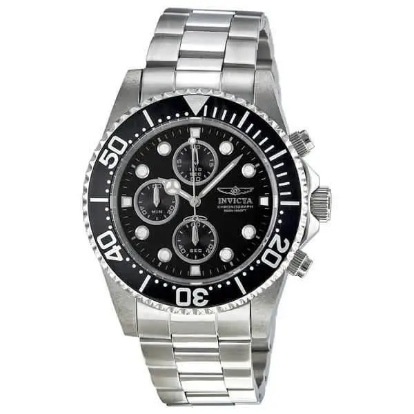 Pro Diver Chronograph Black Dial Men`s Watch 1768 by Invicta