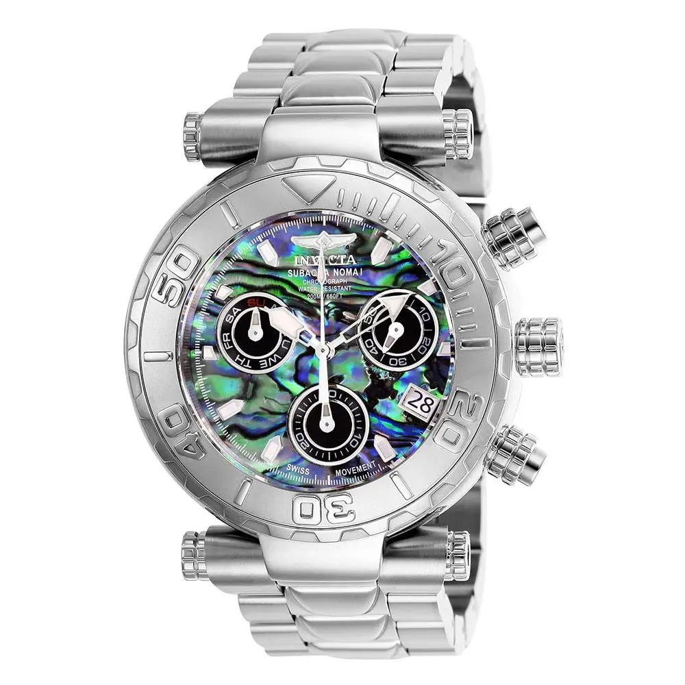 Invicta Subaqua Swiss Ronda Z60 Caliber Watch w/ Abalone Dial 47mm Steel 25798