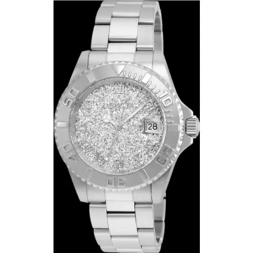 Invicta Women`s Angel Watch 40MM Case Swiss Movement Glitter Dial 200M WR