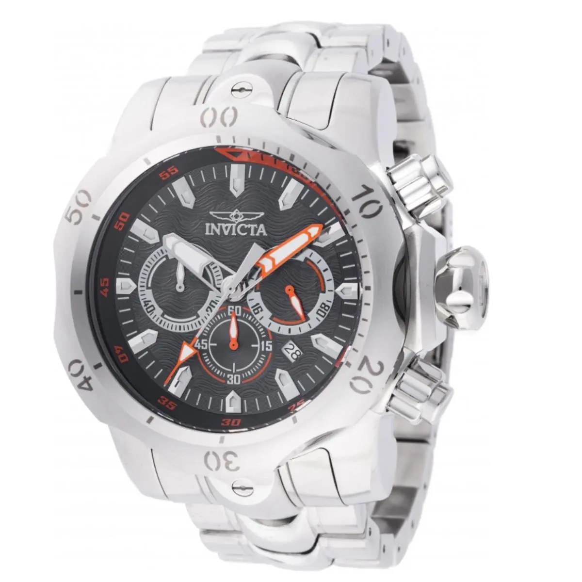 Venom Mutant Men`s 54mm Black Dial Quartz Chronograph Watch 47930 by Invicta