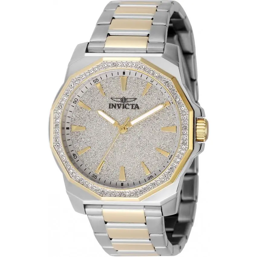 Speedway Quartz Crystal Silver Dial Men`s Watch 49126 by Invicta