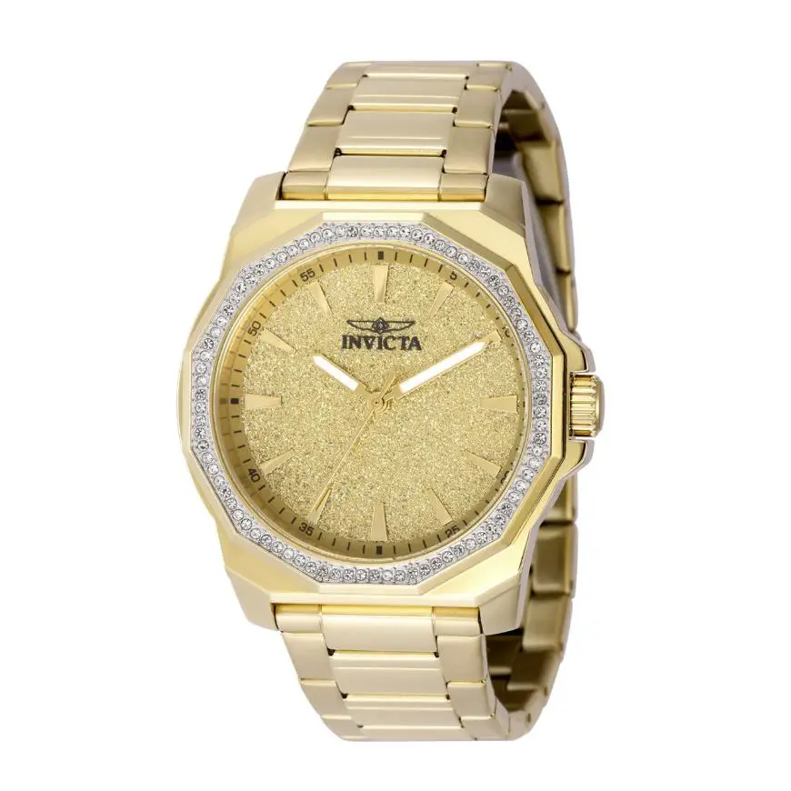 Invicta Men`s Watch Speedway Quartz Yellow Gold Stainless Steel Bracelet 49127