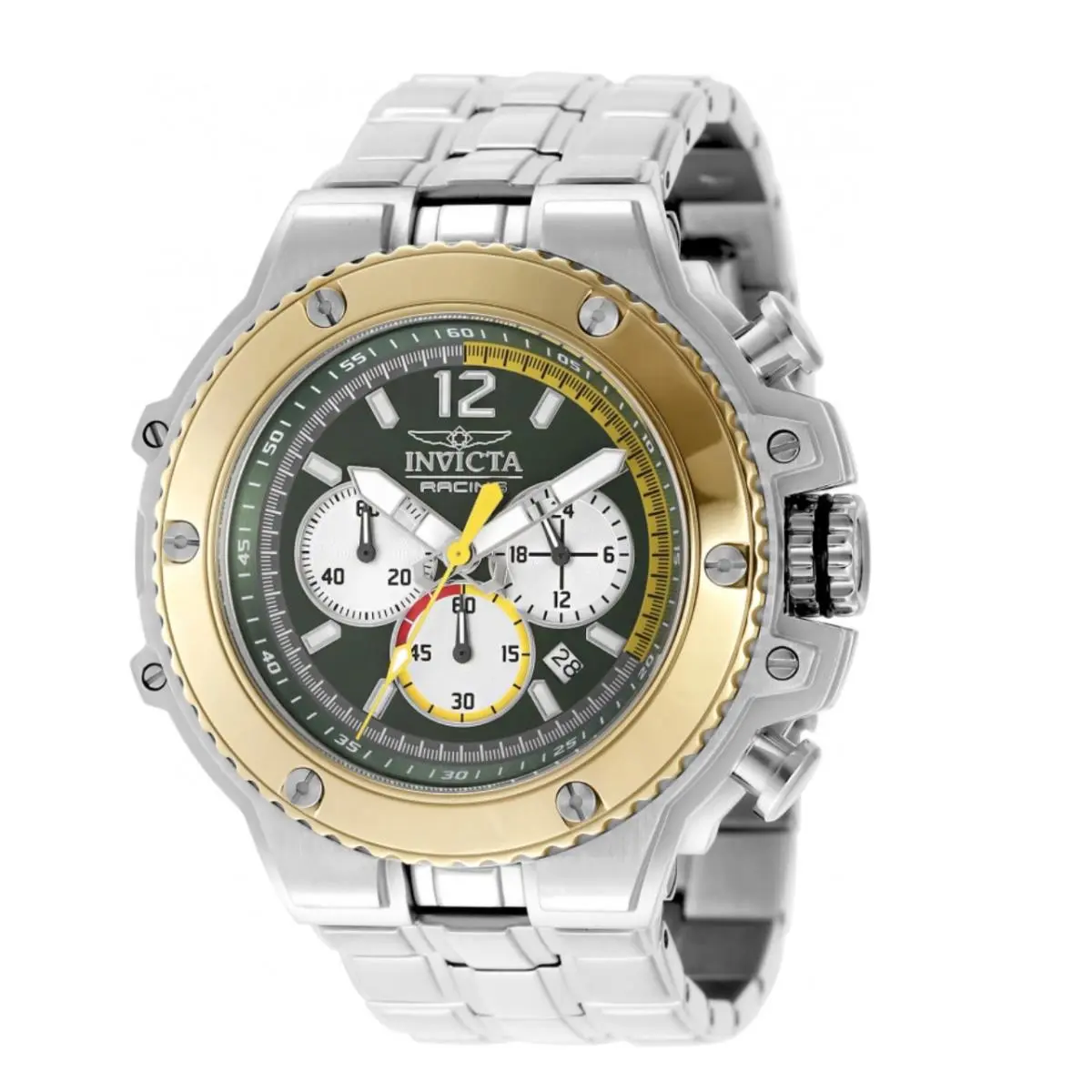 Invicta Racing Speedline Men`s 56mm Green Gold Chronograph Watch 48315