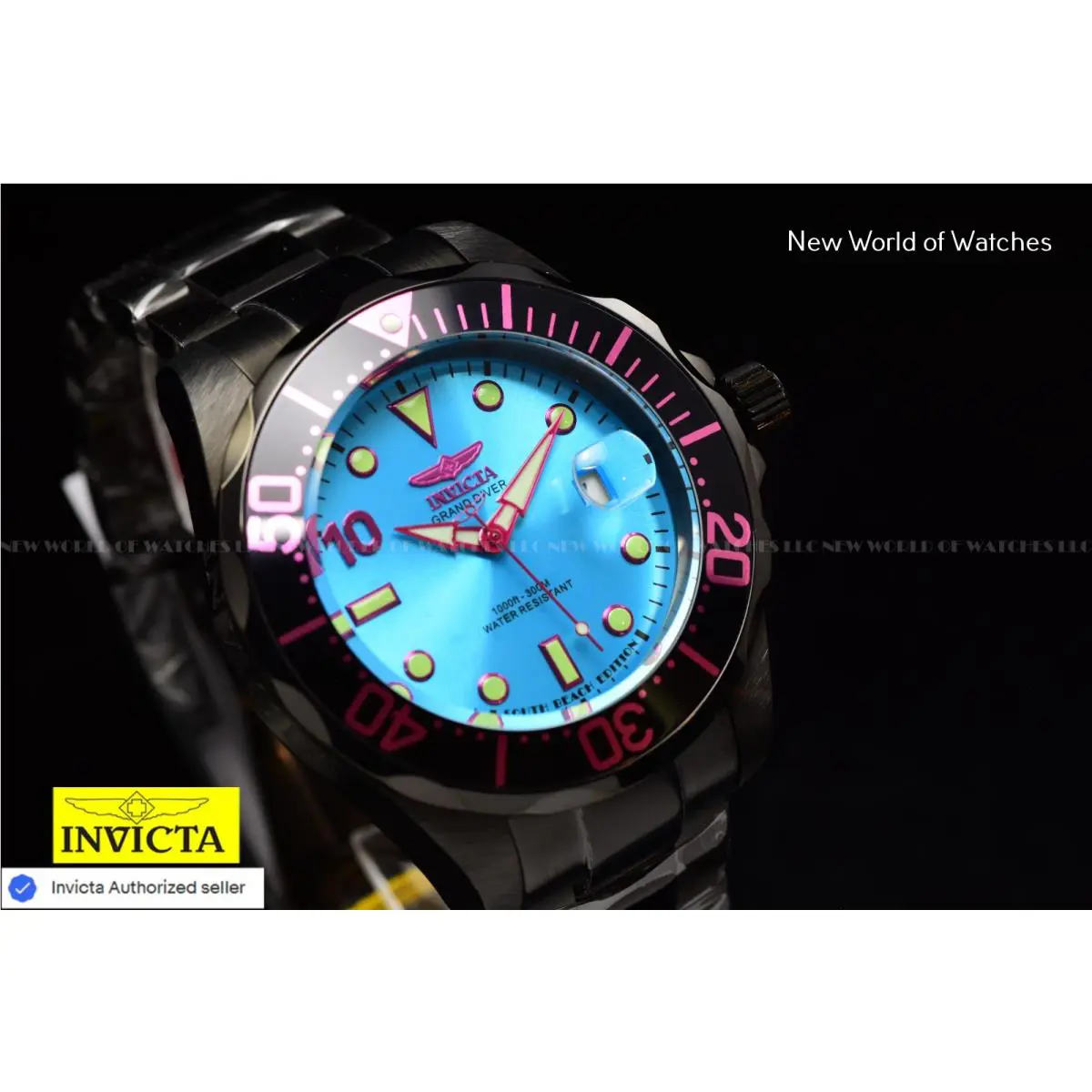 Invicta Grand Diver South Beach Special Edition Automatic Men`s 47mm Watch 48706