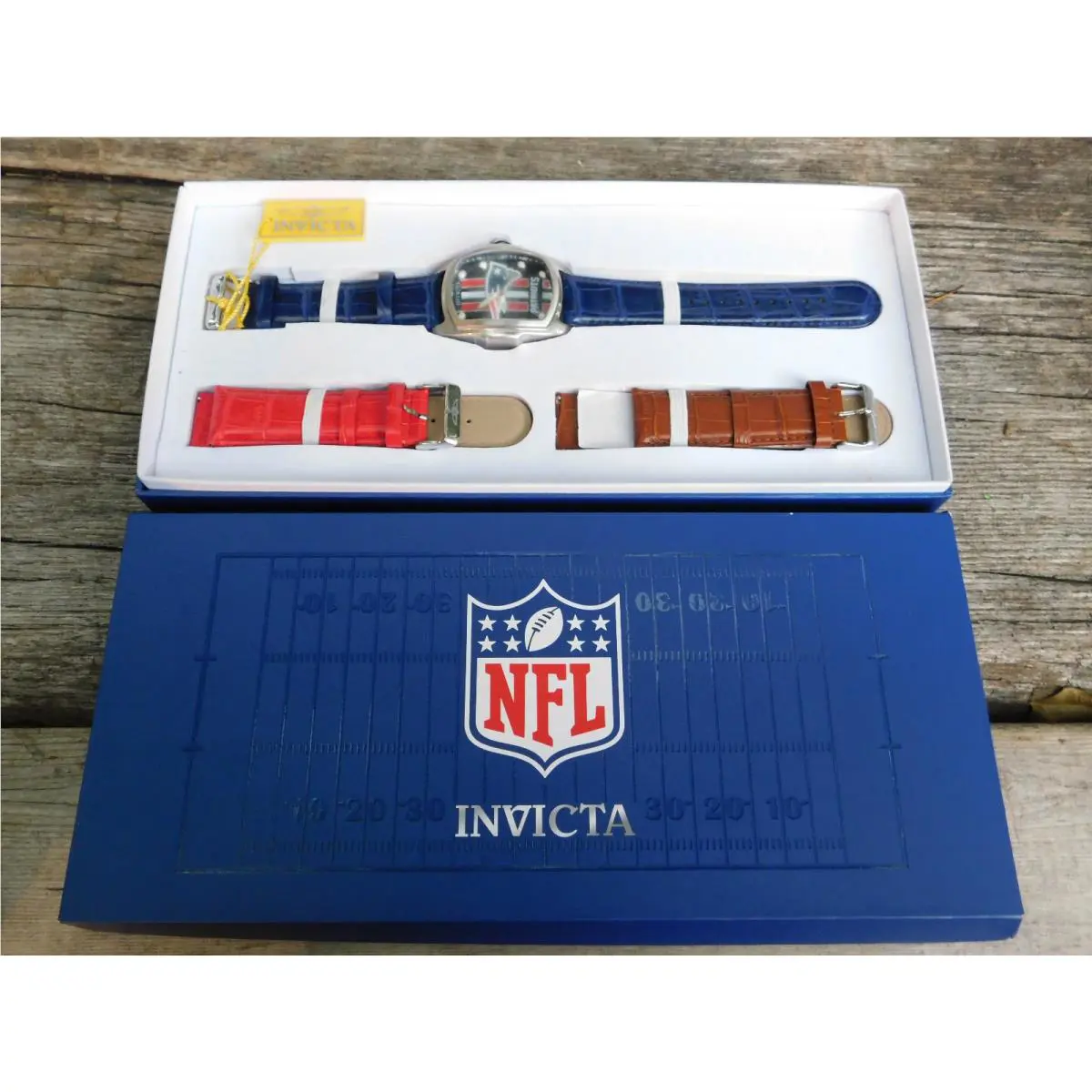 45458 Invicta Patriots Nfl Football Watch England Patriots Limited Edition +