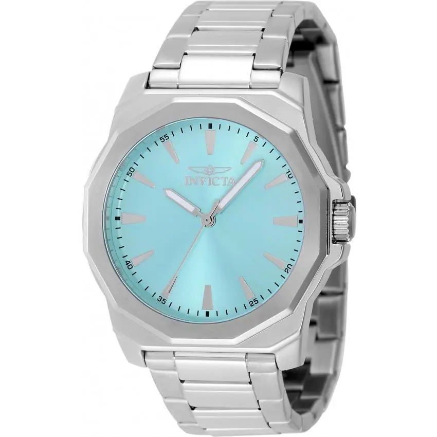 Invicta Men`s Watch Speedway Quartz Blue Dial Silver Tone Bracelet 48912