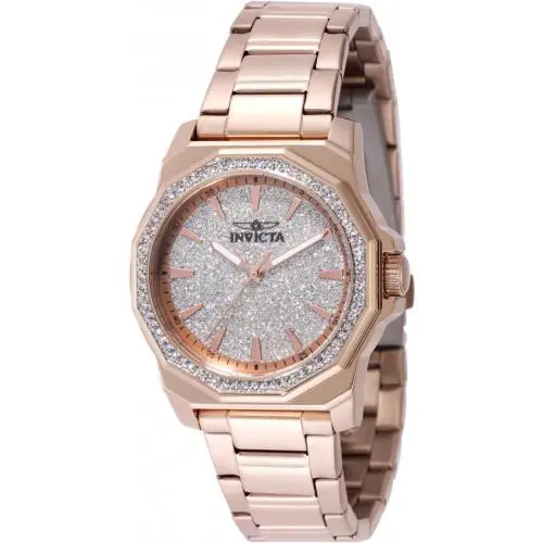 Invicta Speedway Quartz Crystal Silver Dial Ladies Watch 49131
