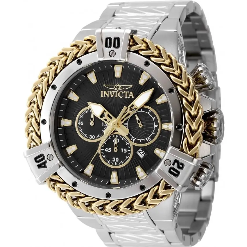 Invicta Bolt Chronograph Gmt Quartz Black Dial Men`s Watch 48158