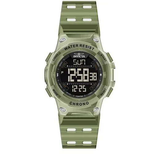 Invicta Men`s Watch Invicta Racing Chrono Digital Dial Dark Green Case 49049