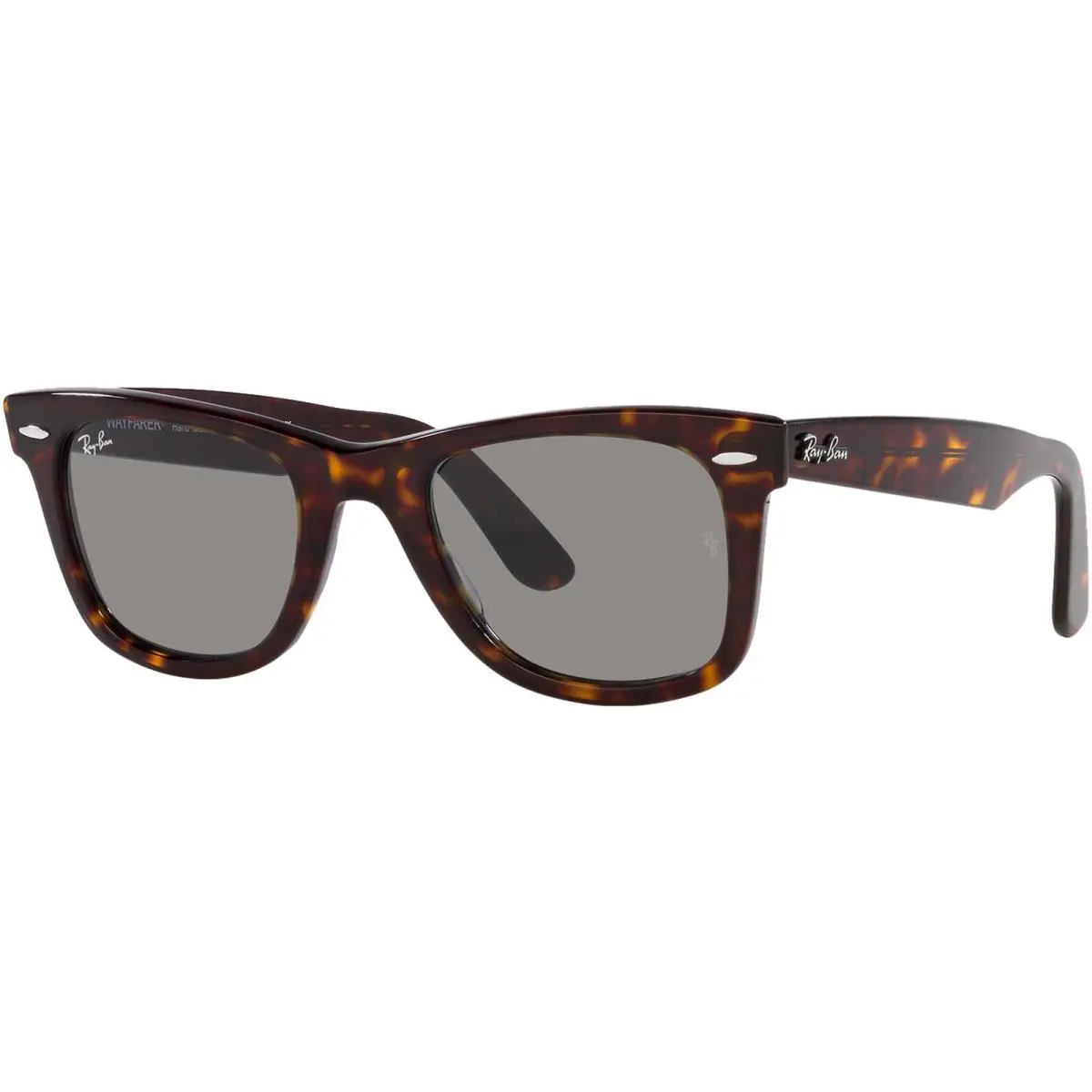Ray-ban Wayfarer Polished Havana Sunglasses - RB2140 1382R5 50 - Italy - Frame: Polished Havana, Lens: Grey