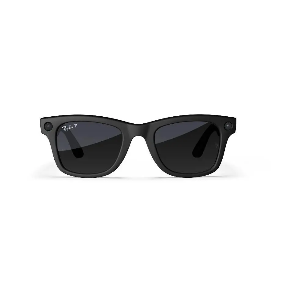 Ray-ban Meta Wayfarer Matte Black Polarized Graphite Lens Size 53 L GEN2