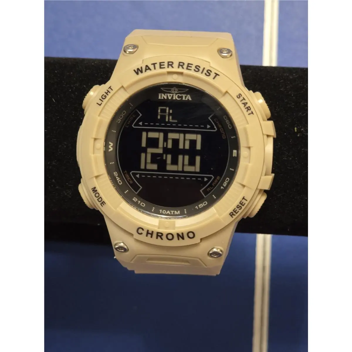Invicta Racing Burnout Digital Men`s Watch - 52mm Light Brown