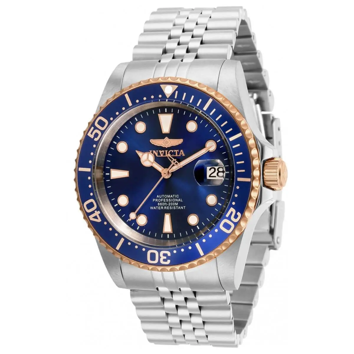 Invicta Men`s Pro Diver Silver Bracelet Automatic Watch 32503