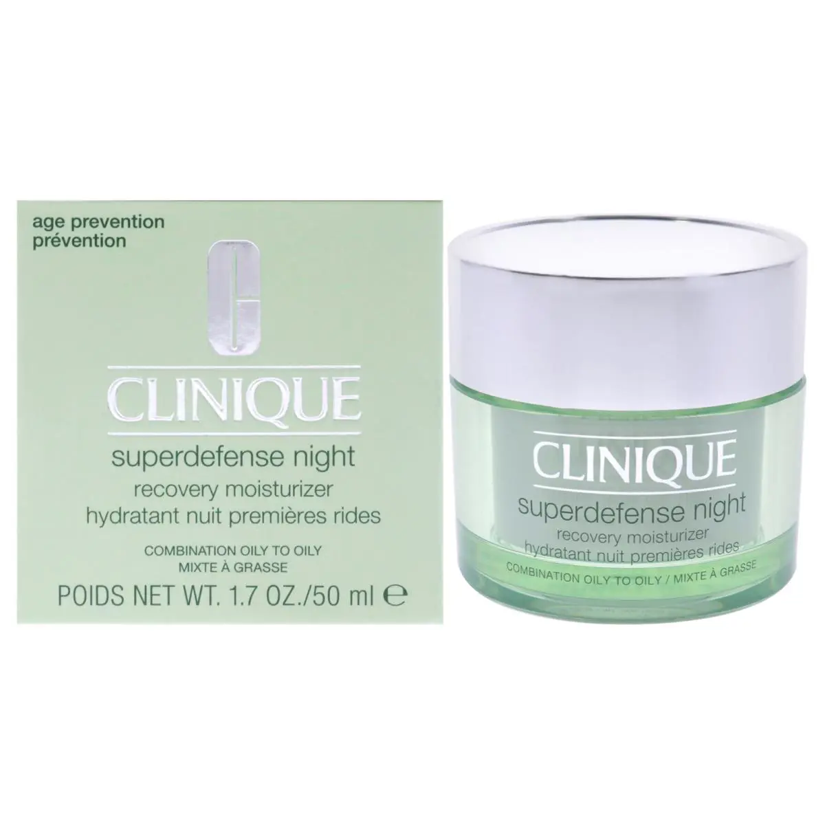 Clinique Superdefense Night Recovery Moisturizer - Combination Oily To Oily - 1.7 oz