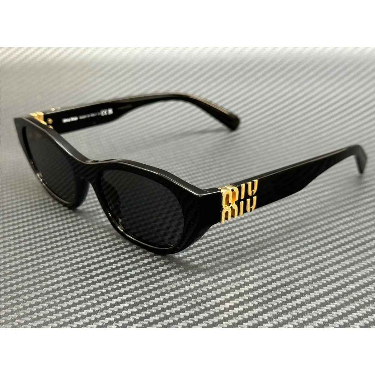 Miu Miu MU A03S 16K08Z Black Grey Women`s 53 mm Sunglasses