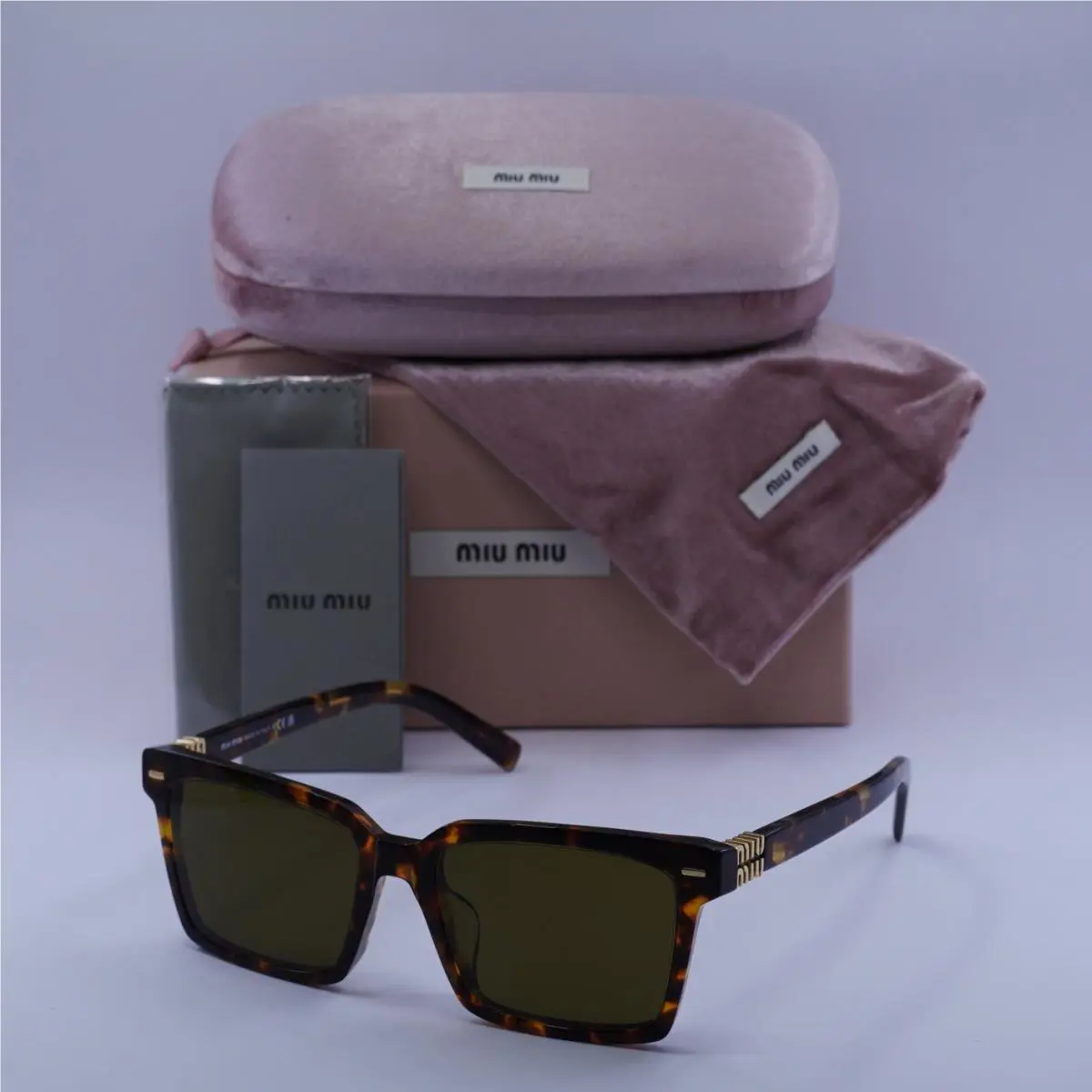 Miu Miu MU13ZSF VAU01T Honey Havana/dark Brown 55-18-140 Sunglasses