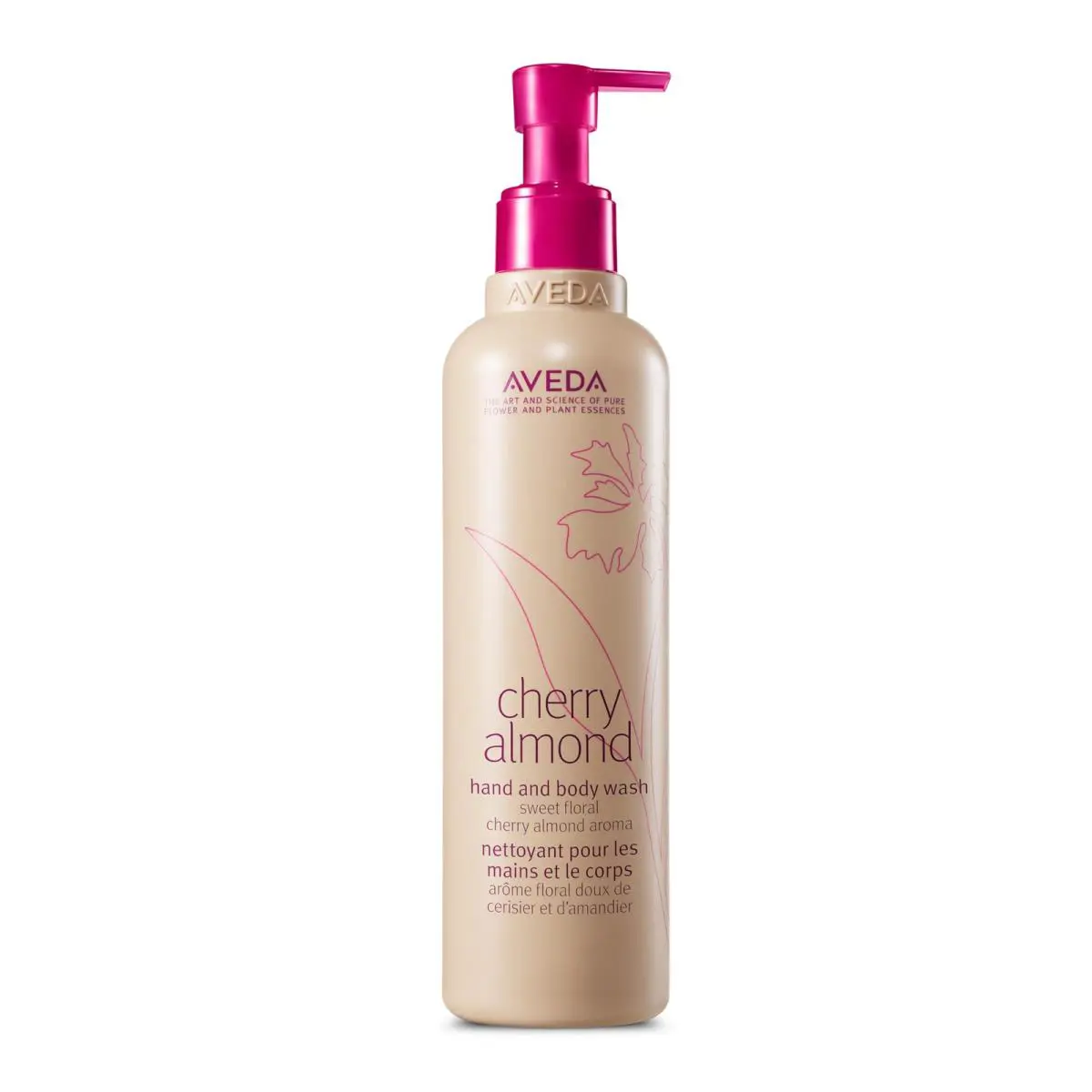 Aveda Cherry Almond Hand and Body Wash 8.5 Fl Oz Vegan Gentle Cleanser