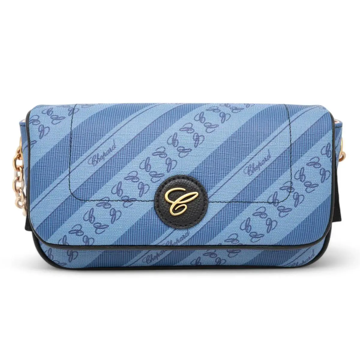 Chopard Happy Sport Mini Blue Canvas Crossbody Bag 95000-1126