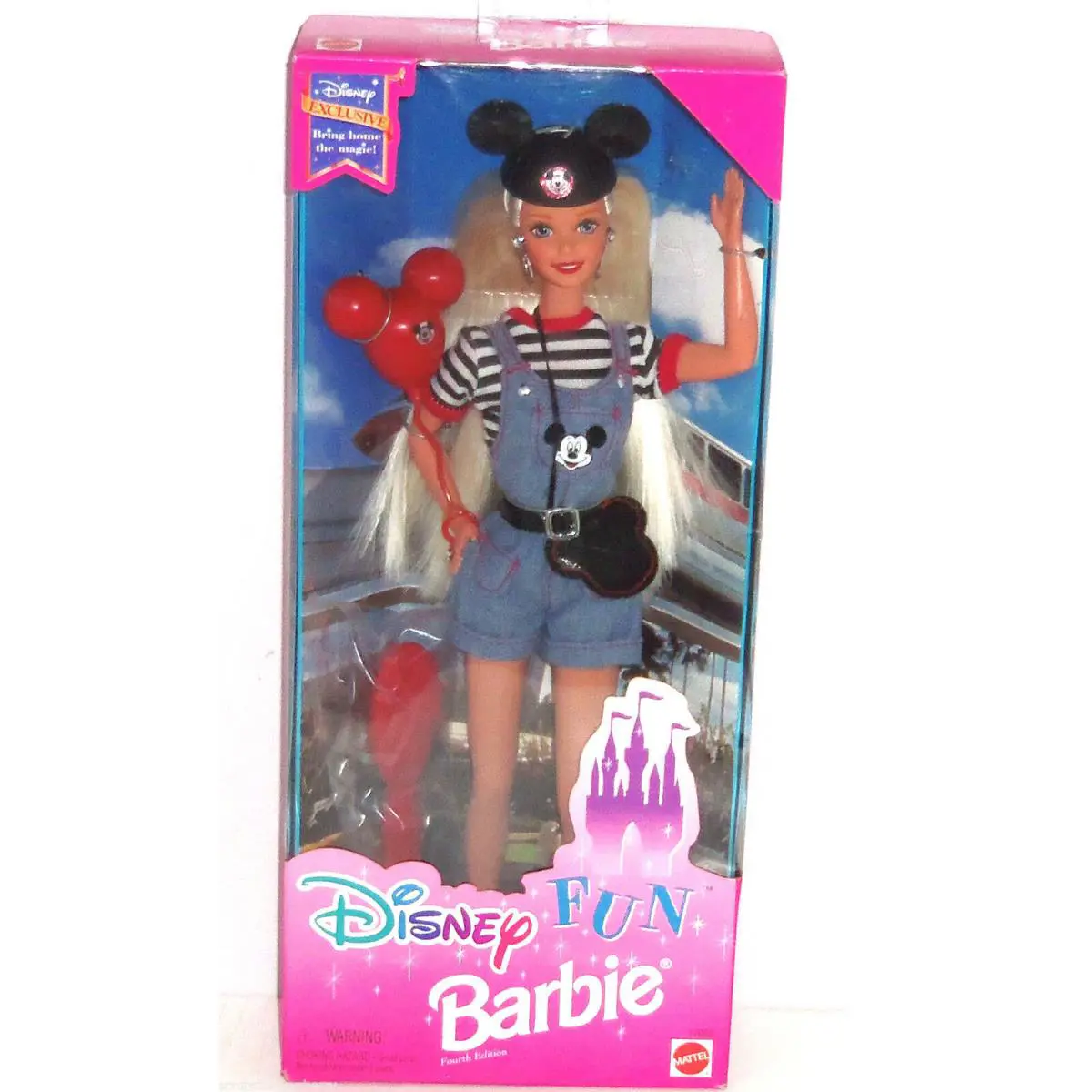 Disney Fun Barbie Doll Special Fourth Edition Nrfb Mickey Mouse 1996 Vintage