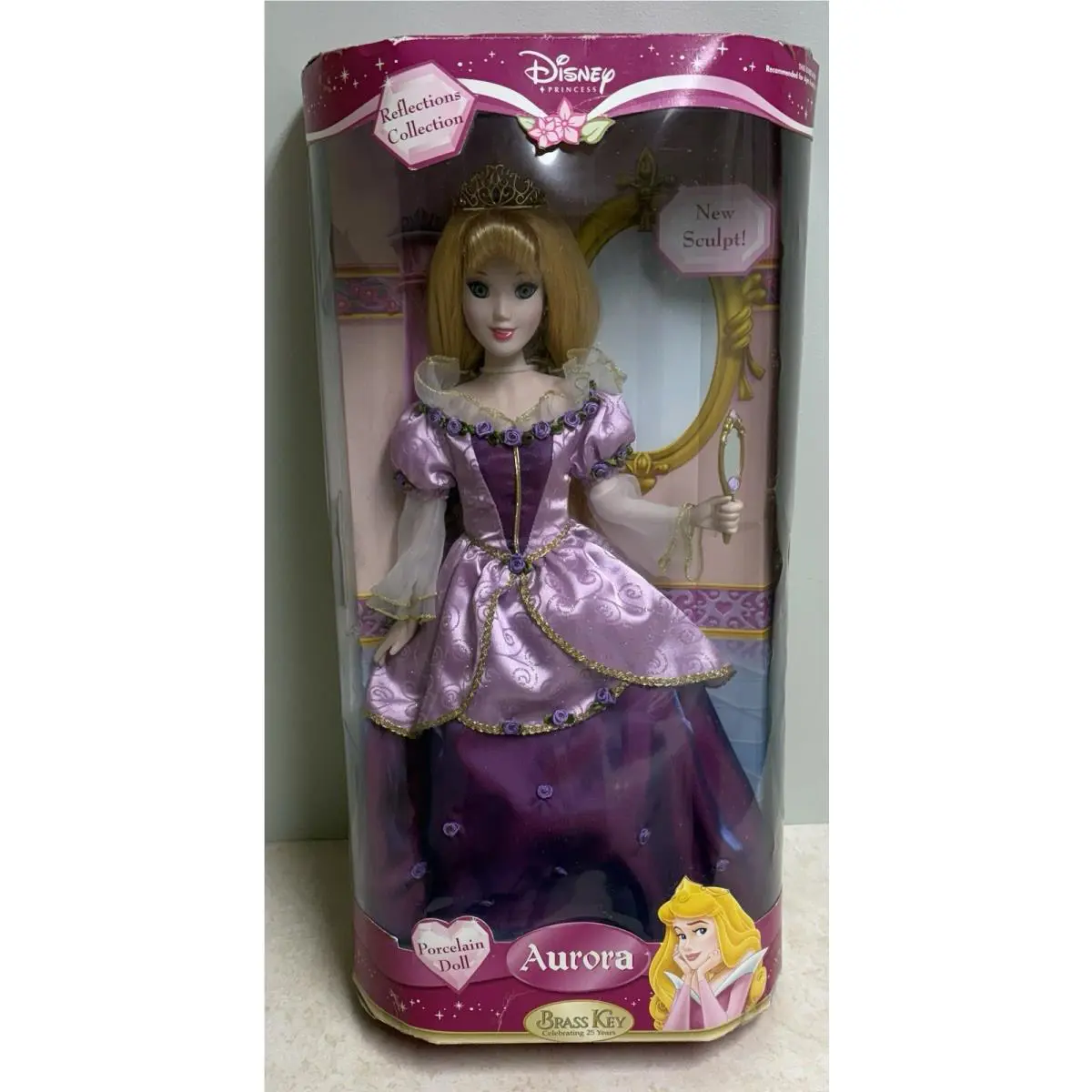 Disney Sleeping Beauty Aurora Porcelain Doll 2006 Rare