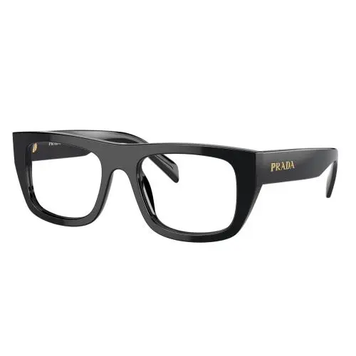 Prada PRA17V 16K1O1 53 Eyeglasses Size 53- 20-145 Black Optical Frame
