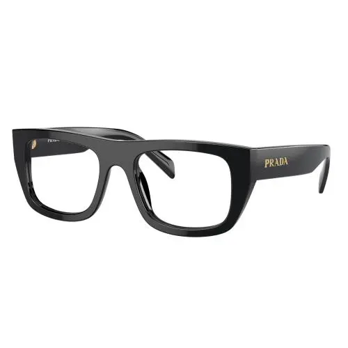 Prada PRA17V 16K1O1 53 Eyeglasses Size 53- 20-145 Black Optical Frame
