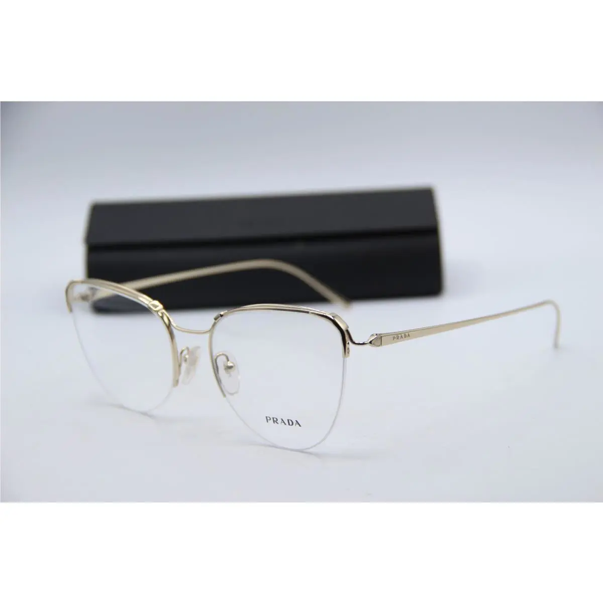 Prada Vpr 60U ZVN-1O1 Gold Designer Eyeglasses W/case 53-19