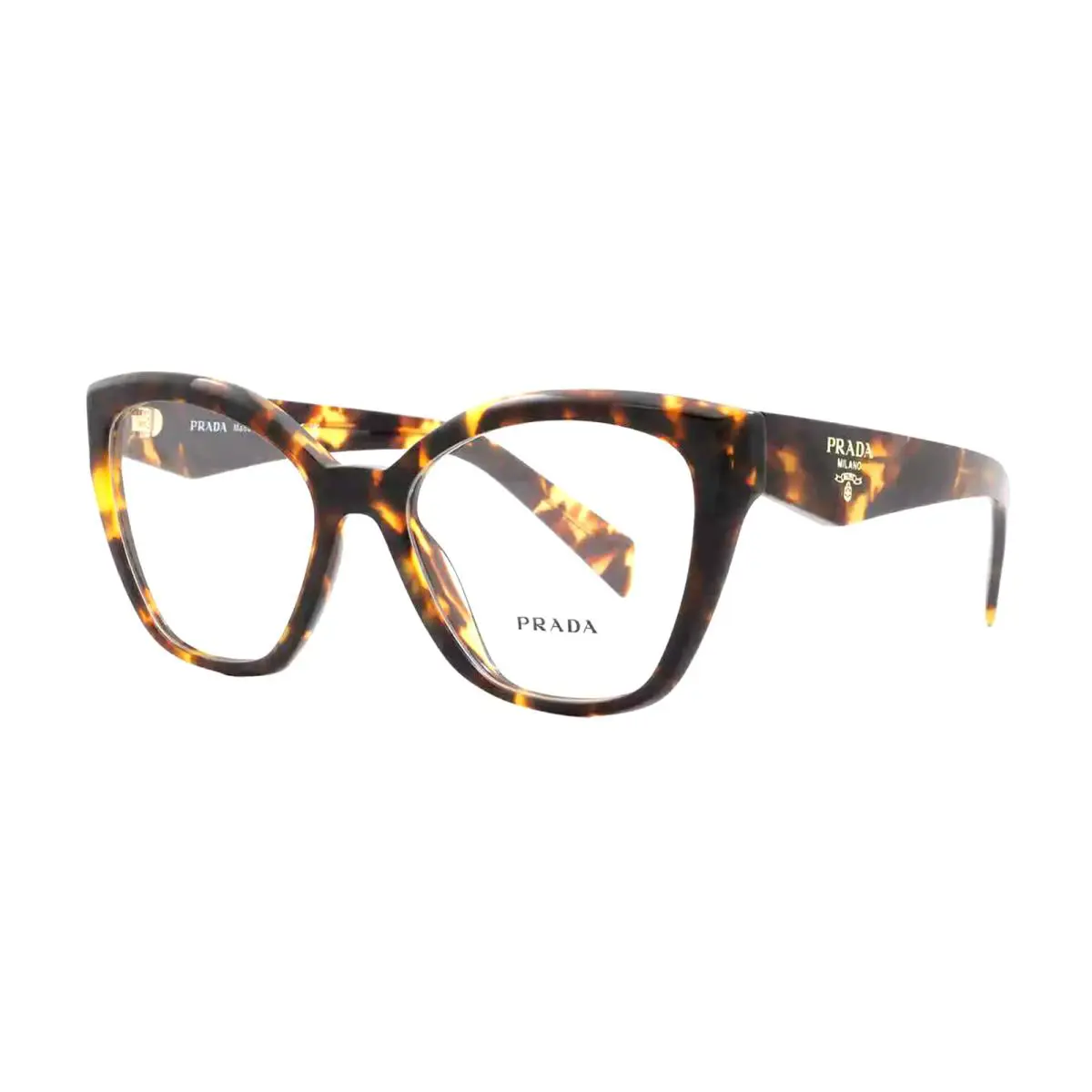 Prada Cat-eye Eyeglasses Vpr 20Z 14L-1O1 54-17 145 Honey Tortoise Frames