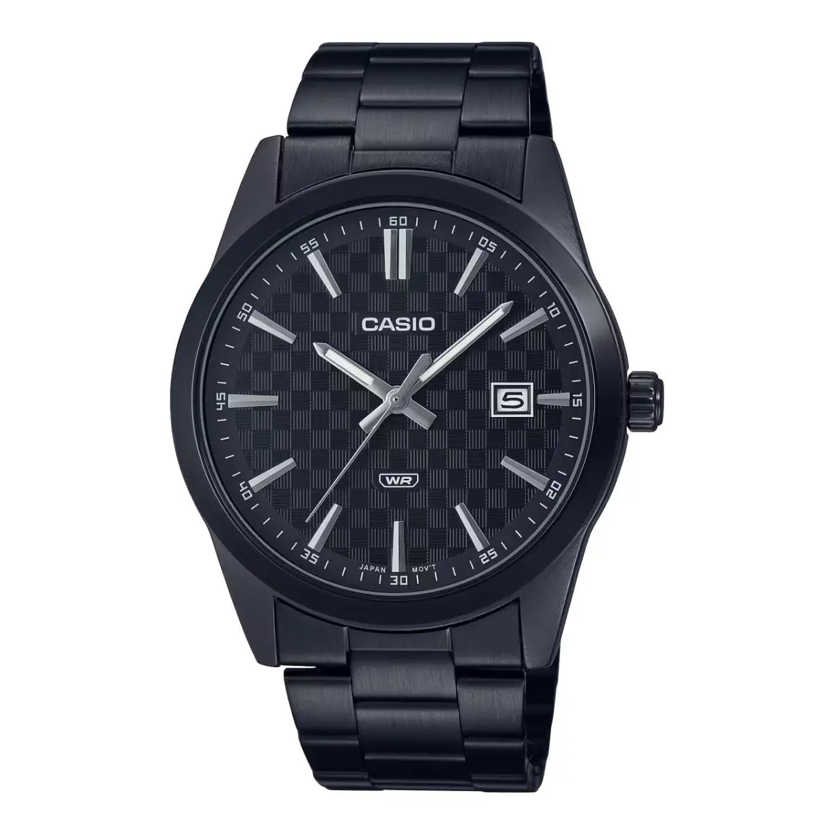 MTPVD03B-1A 41MM Case Black Ion Plated Bracelet Band Date by Casio