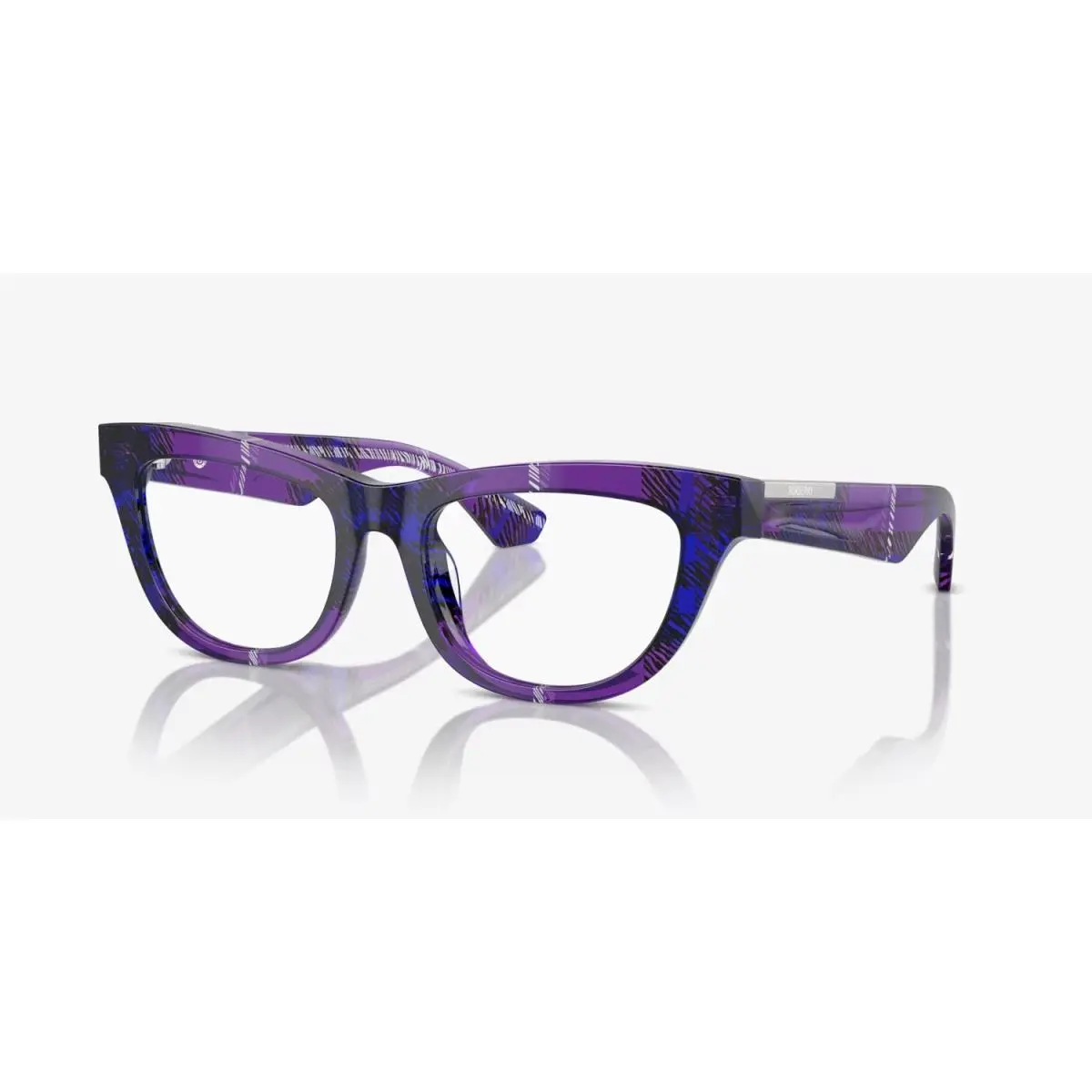 Burberry Eyeglasses BE2406U 4113 50mm Check Violet / Demo Lens