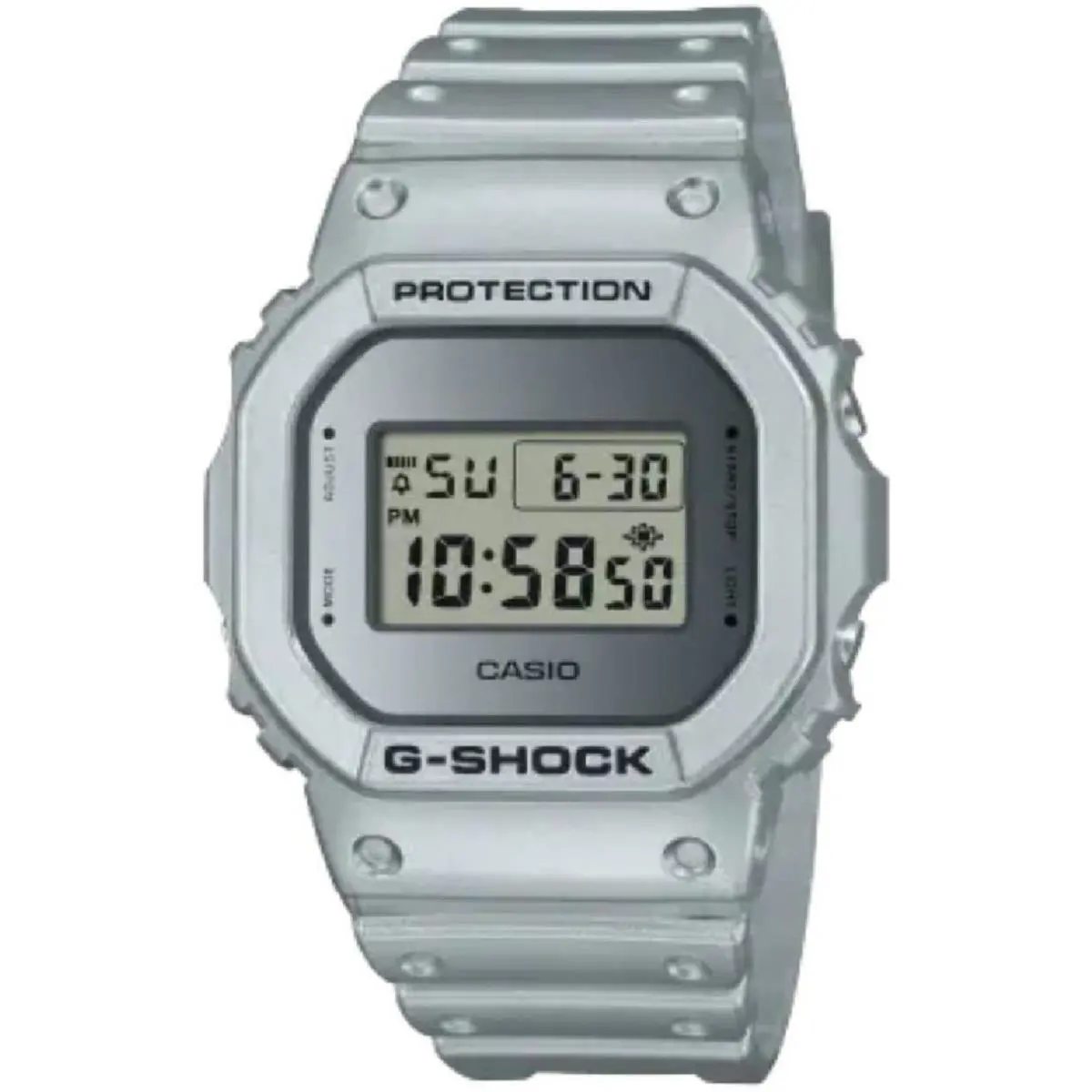 DW5600FF-8E Men`s G-shock Shock Resistant Silver Digital Resin Watch by Casio