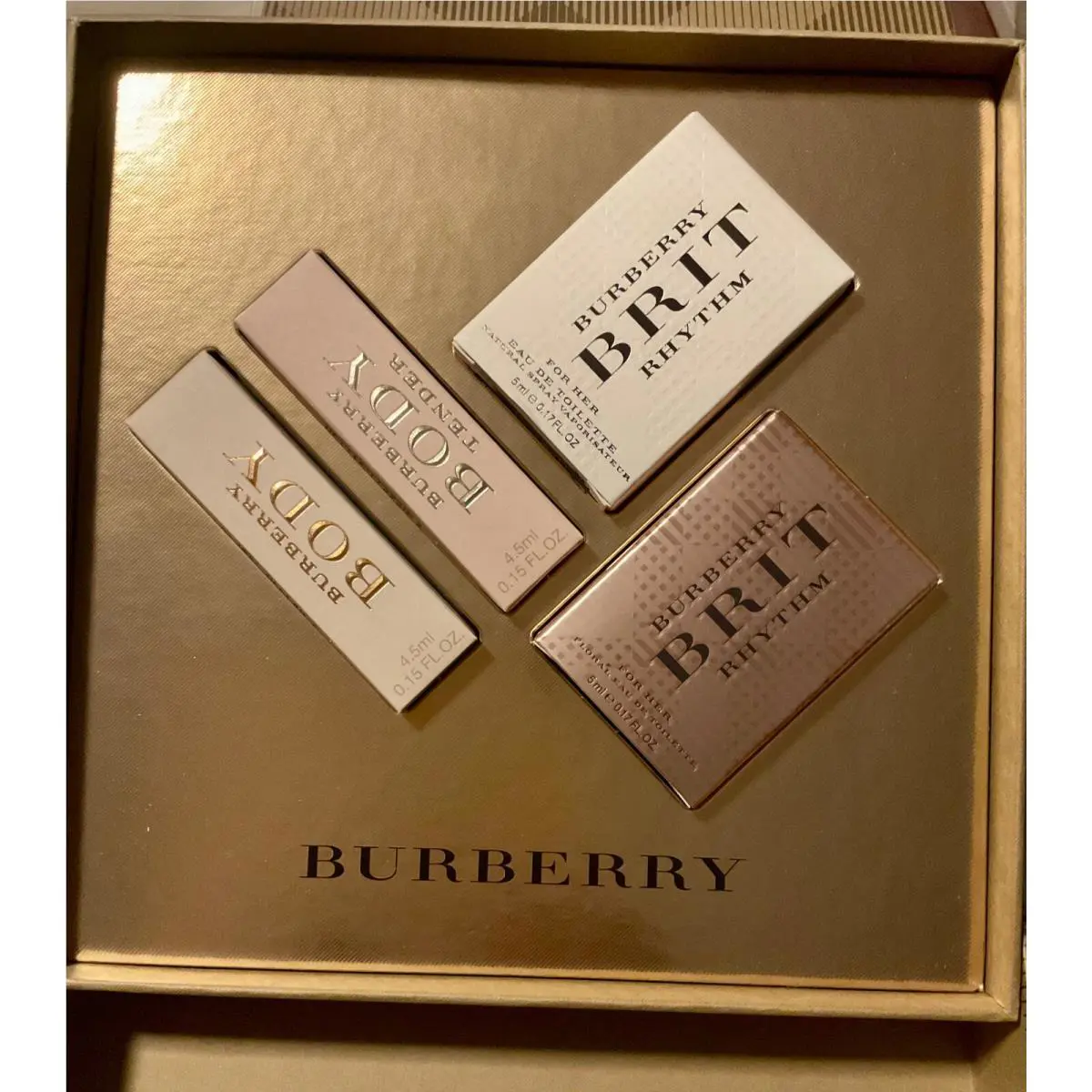 Burberry London England The Collection 4 pc Edp Perfume Set