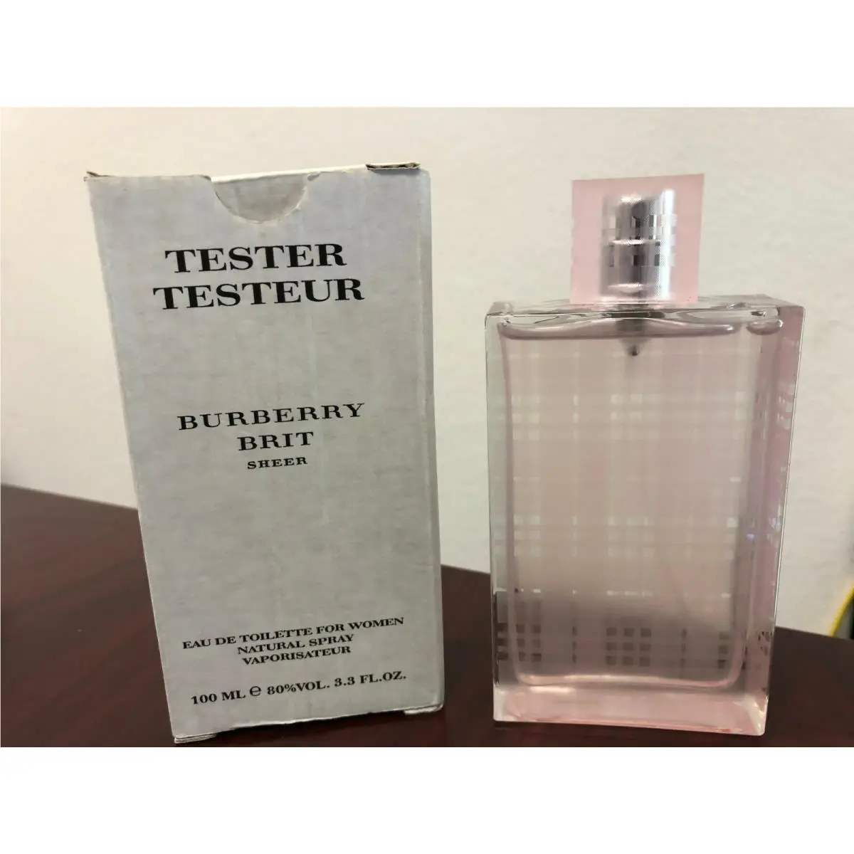 2012 Burberry Brit Sheer 3.3 FL oz / 100 ml Edt Spray Tester Code 01C22C068