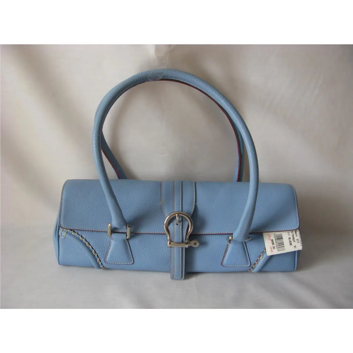 Burberry Leather Bag Blue and Burberry Dust Bag