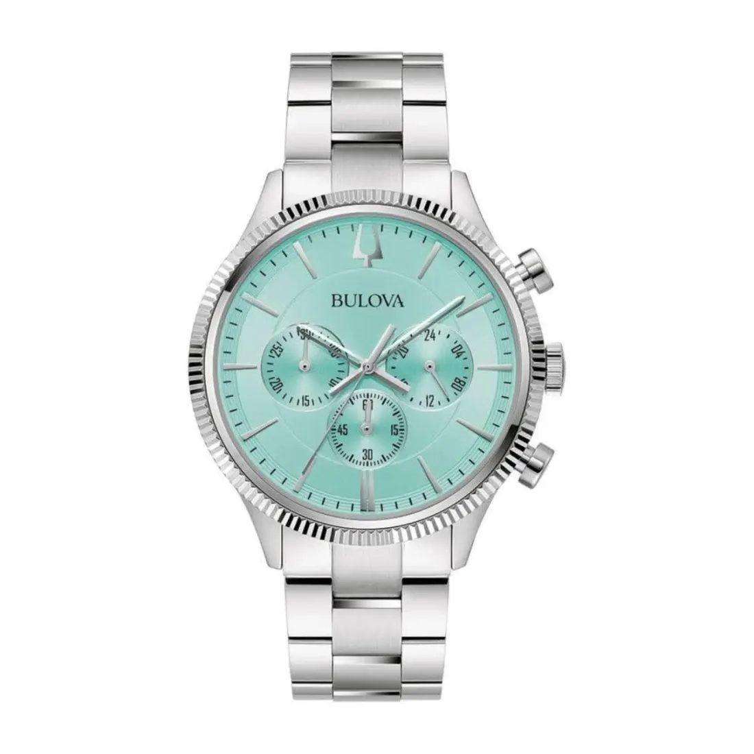 Bulova Aqua Men`s Chronograph Stainless Steel Quartz Watch 42MM 96A323
