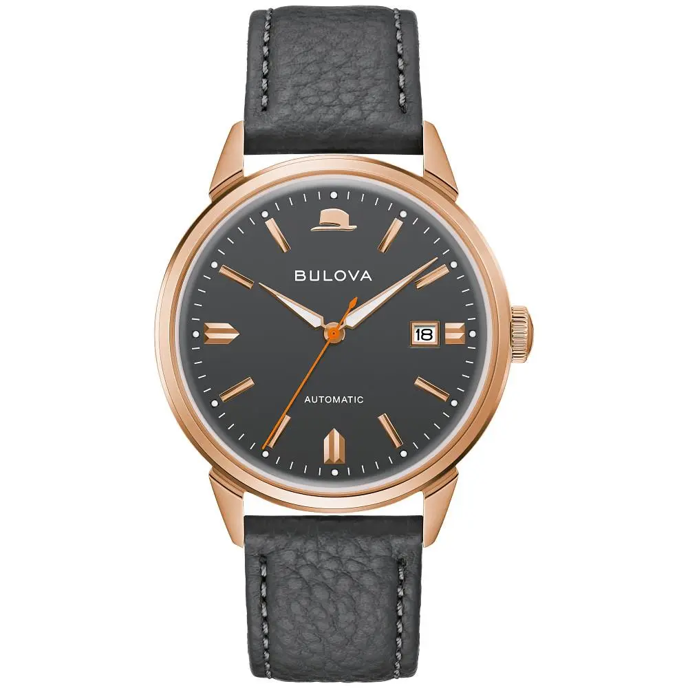Bulova Frank Sinatra Summer Wind Automatic Watch 97B206 - Dial: Gray, Band: Gray
