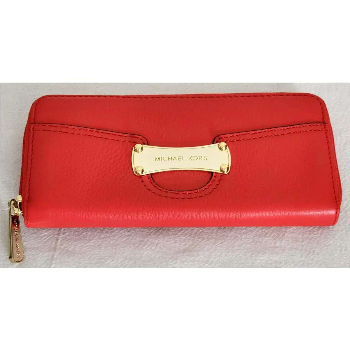 Michael Kors Camden Large Mandarin Leather Gold Shoulder Bag +/or Wallet