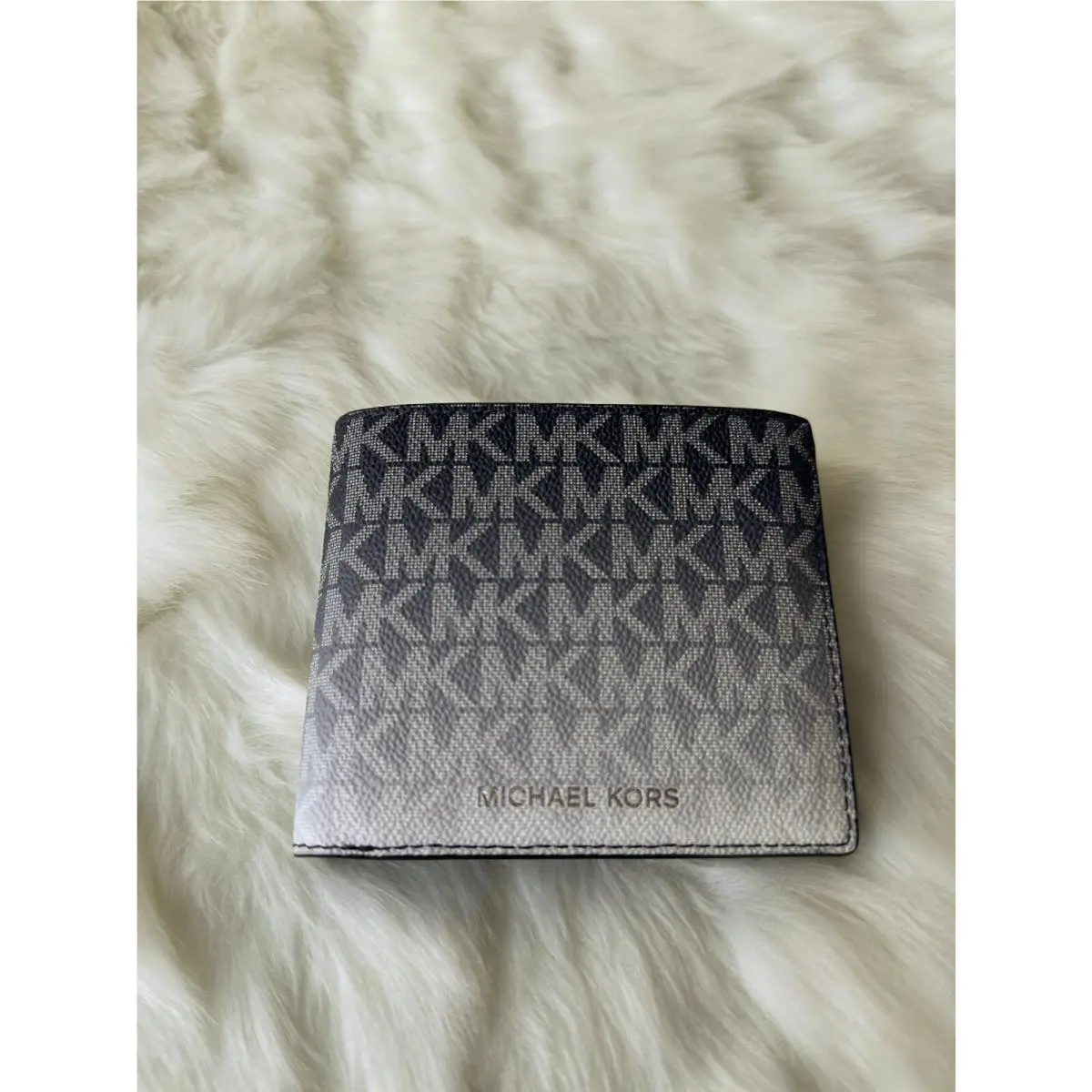 Cooper Ombre Logo Bifold Wallet with ID Slot Navy by Michael Kors
