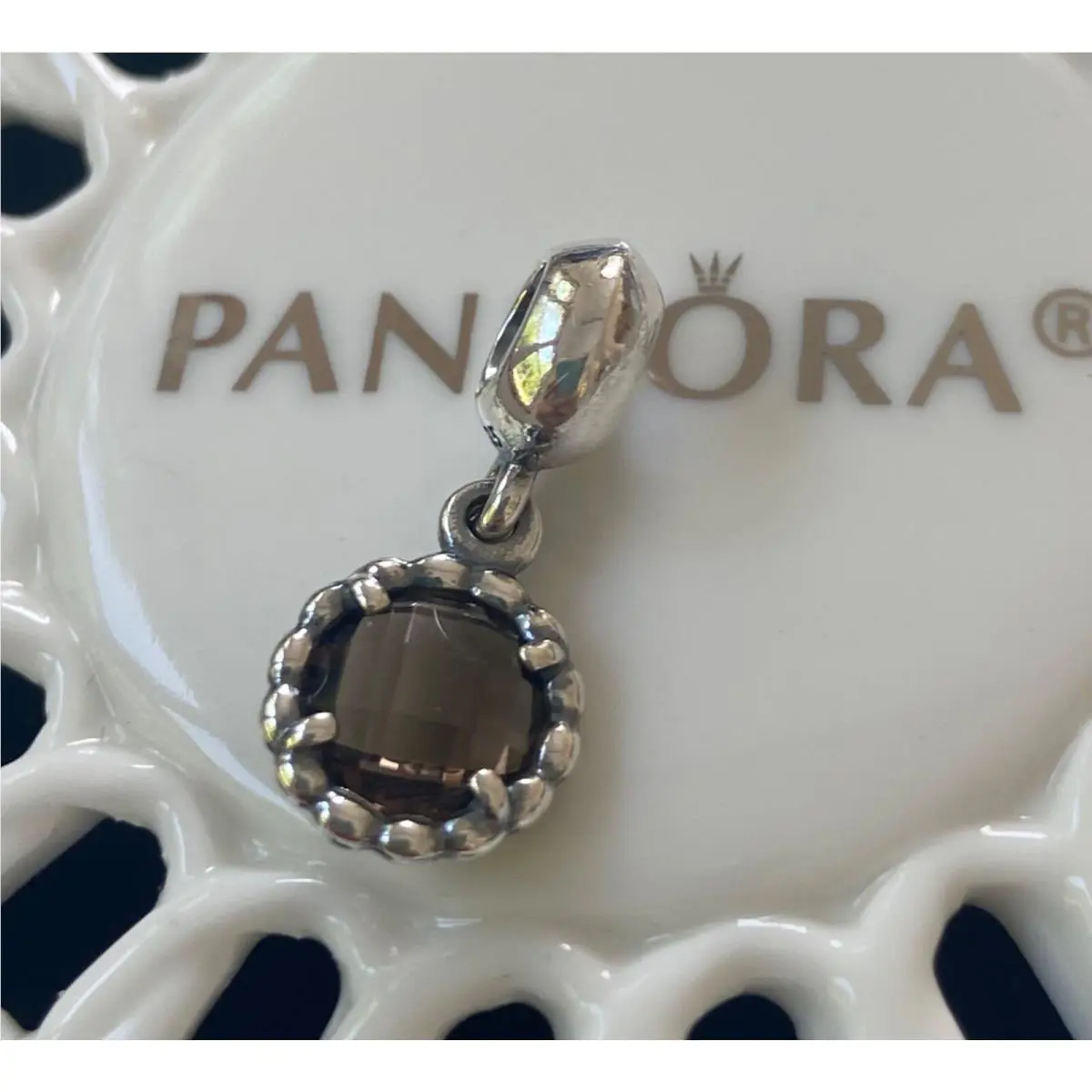 Pandora Autumn Breeze Smokey Quartz Charm 791021SQ
