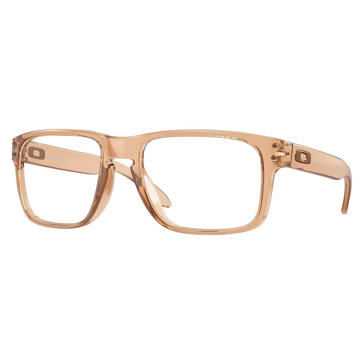 Oakley Holbrook RX OX8156 14 56 mm Polished Transparent Sepia Square Eyeglasses - Frame: Transparent Sepia