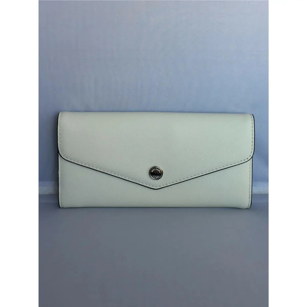 Michael Kors Greenwich Color Block Envelope Carryall Wallet - Optic/navy