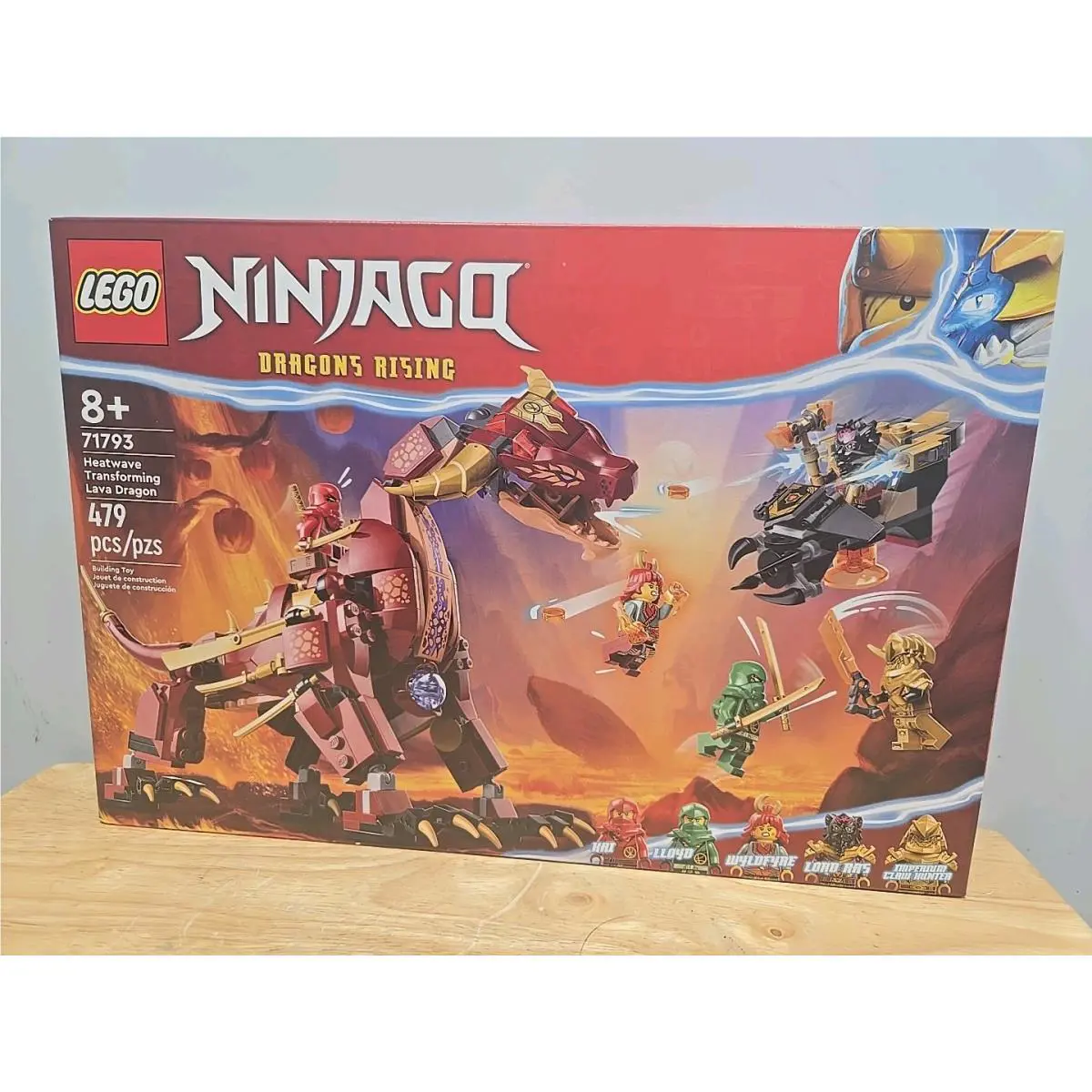 Lego Ninjago Heatwave Transforming Lava Dragon 71793 Building Toy Set Gift