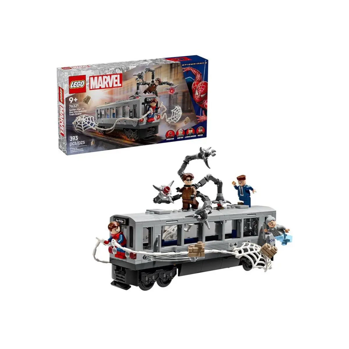 Lego Marvel Spider-man Vs. Doc Ock Subway Train Scene Set 76321