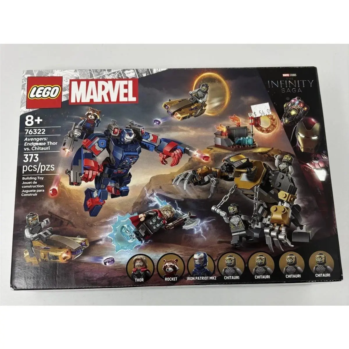 Lego Marvel Avengers 76322: Endgame Thor Vs. Chitauri 373pcs
