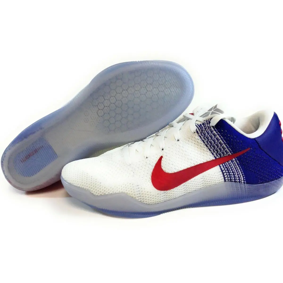 Mens Nike Kobe XI Elite Low 822675 184 Olympic Usa 2016 Deadstock Sneakers Shoes - White, Manufacturer: White