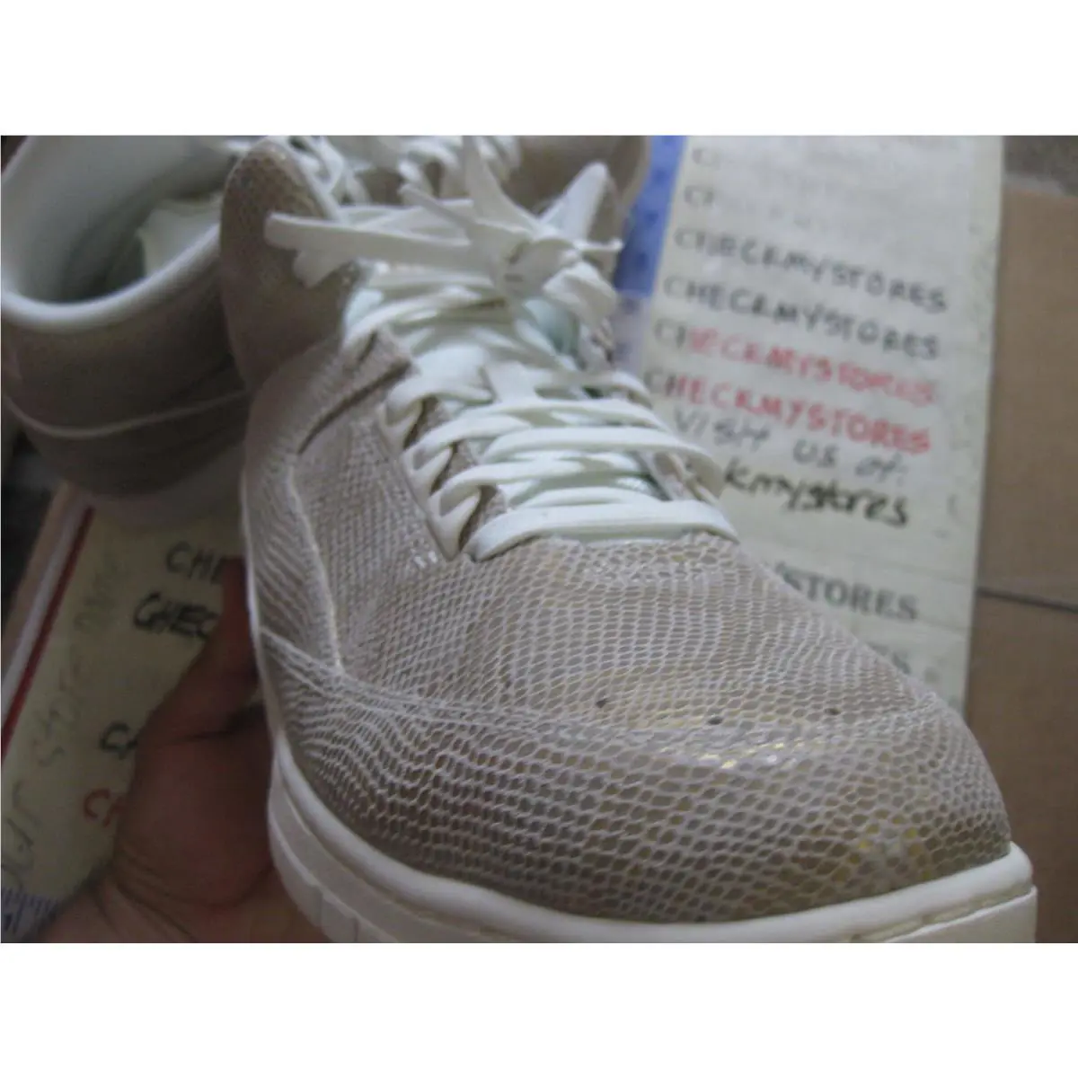 Nike shoes - Air Python 705066-102 Premium - Air Python Premium - 705066-102 - SAIL METALLIC/GOLD 8